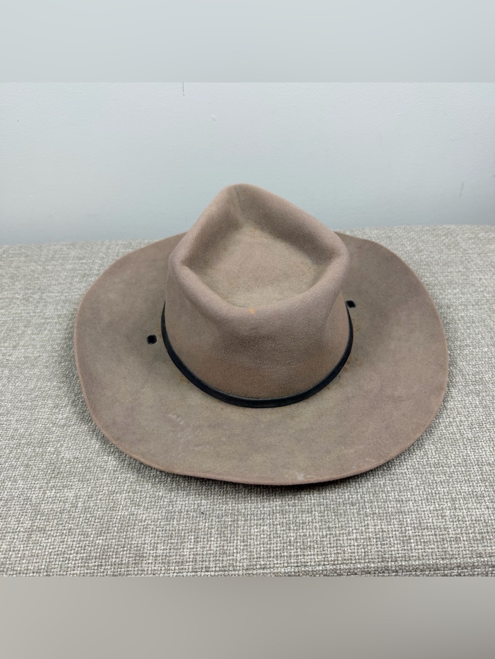 Charlie 1 Horse Men’s Cowboy Western Rodeo Tan Suede Raccoon Silver Concho 7 3/8 - Picture 4 of 15